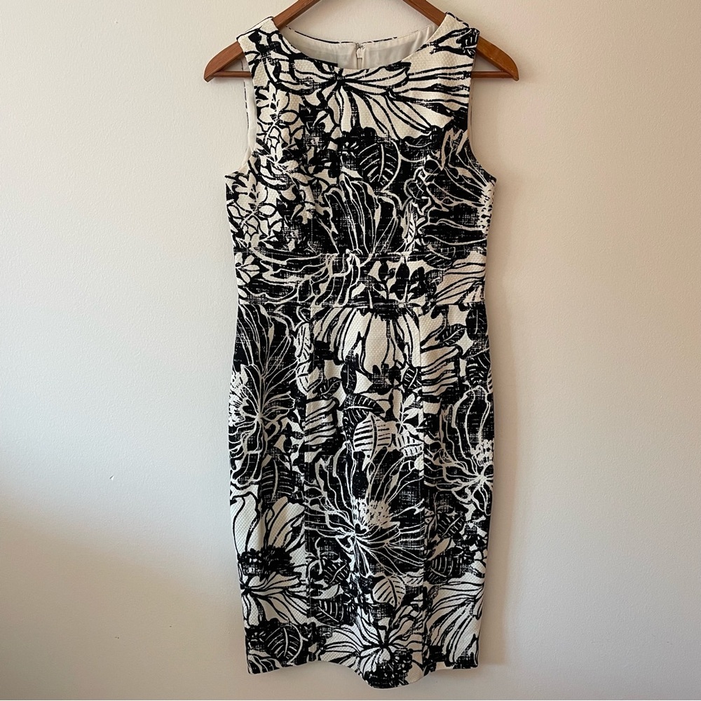 Jones New York Black and White Dress